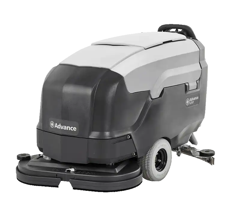 warehouse floor scrubber by Advance