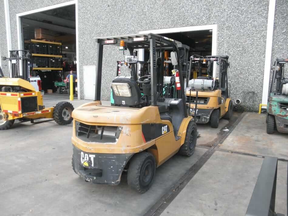 Used forklift before reconditioning