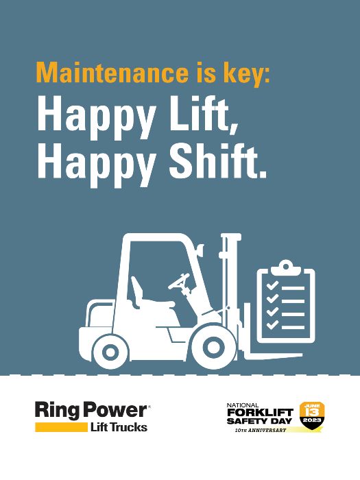 Forklift Maintenance is Key, National Forklift Safety Day