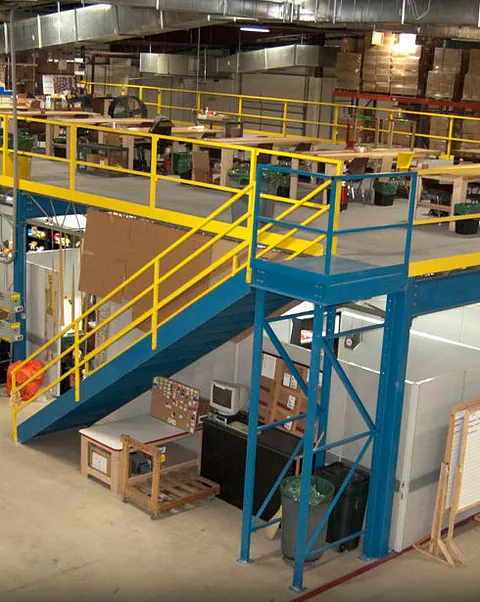 Warehouse Mezzanines in Florida by Ring Power Lift Trucks