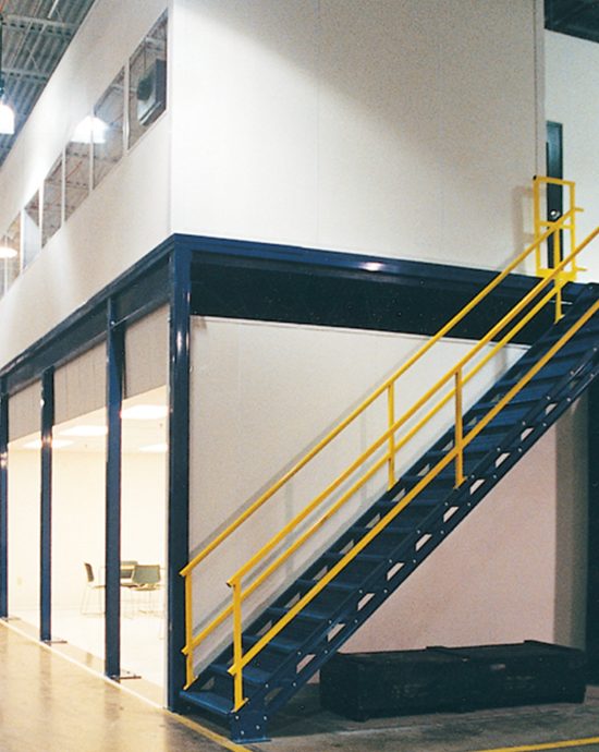 Warehouse Modular Office in Florida with Ring Power Lift Trucks