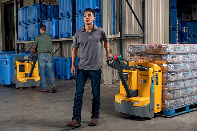 A low-mounted tiller arm provides Jungheinrich's operators steering with less effort.