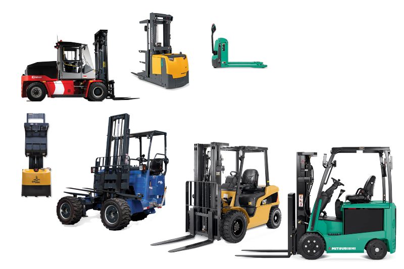 Different types of forklifts